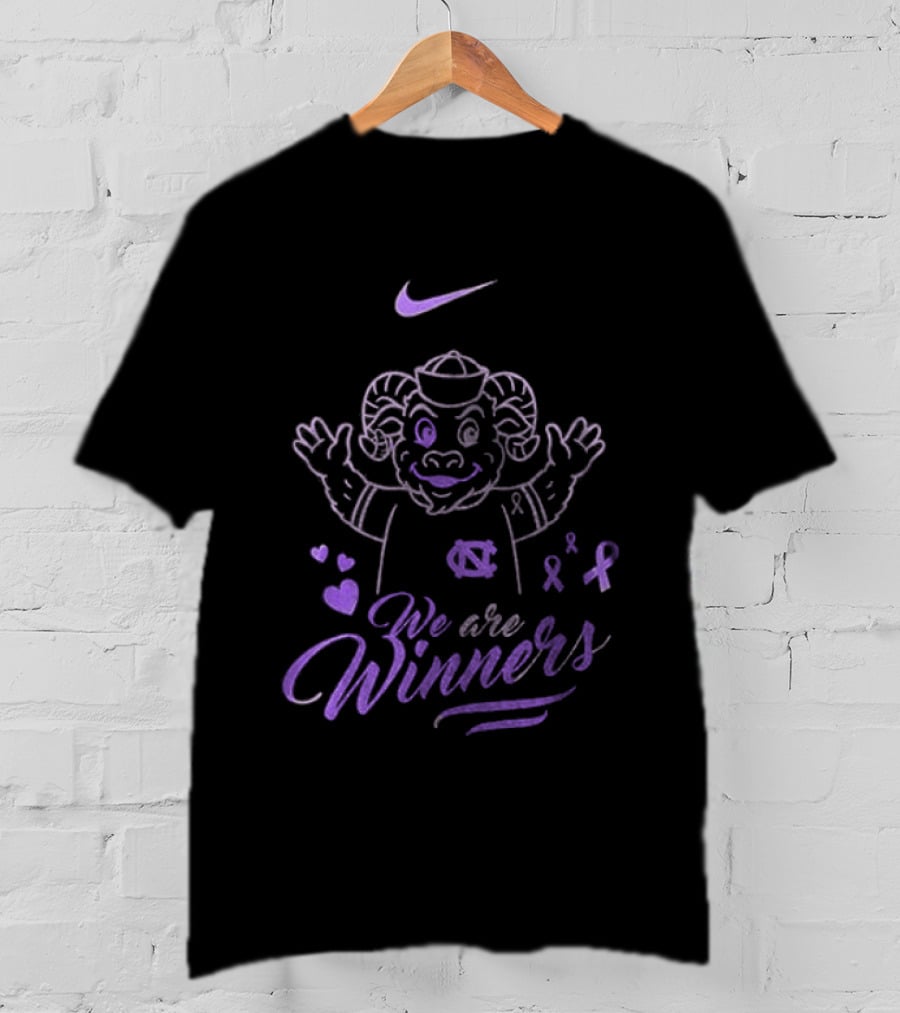 North Carolina Tar Heels Nike We Are Winners Cancer Survivor Awareness T-Shirt