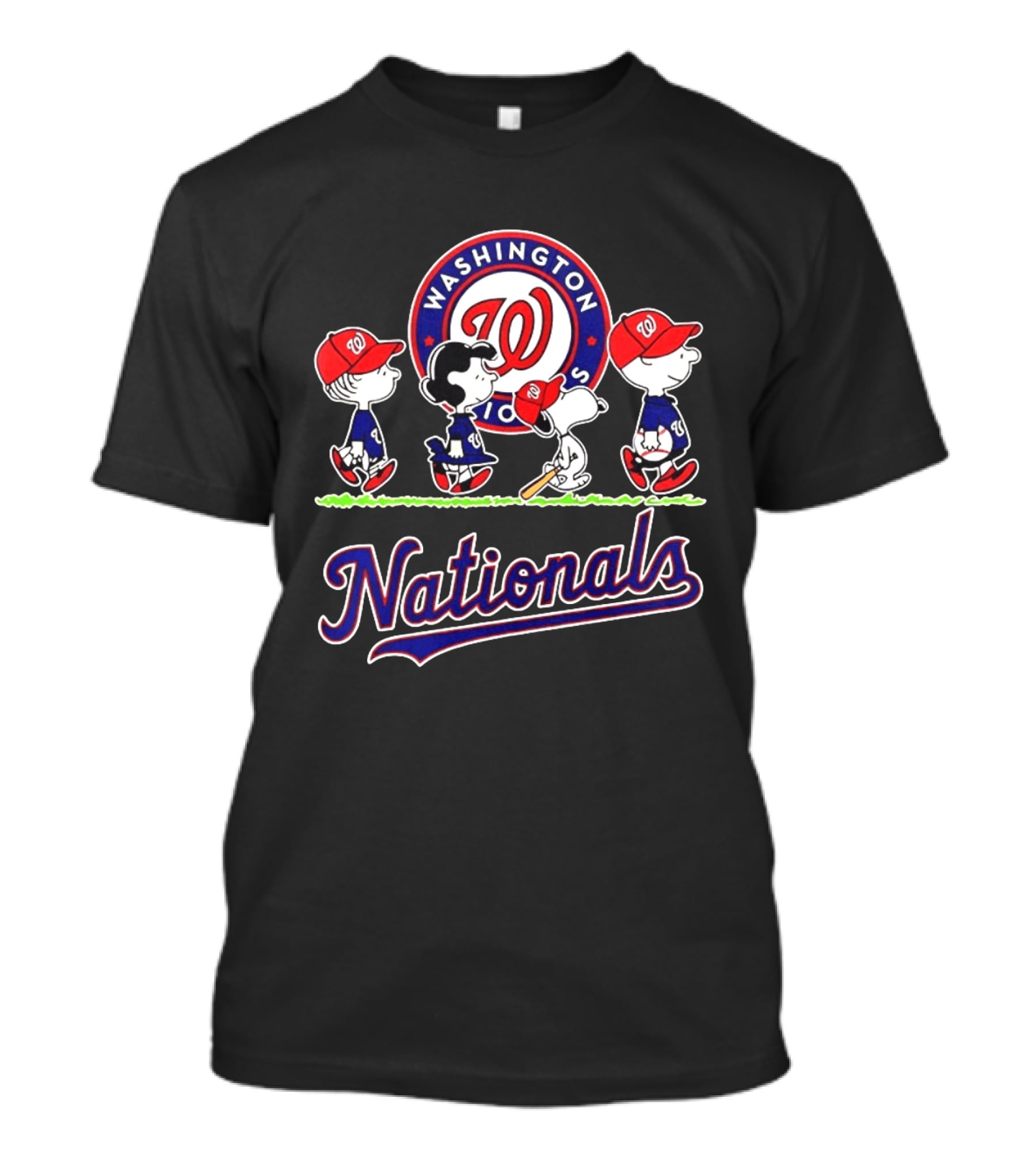 Snoopy Charlie Brown Linus Lucy 2026 Washington Nationals T-Shirt