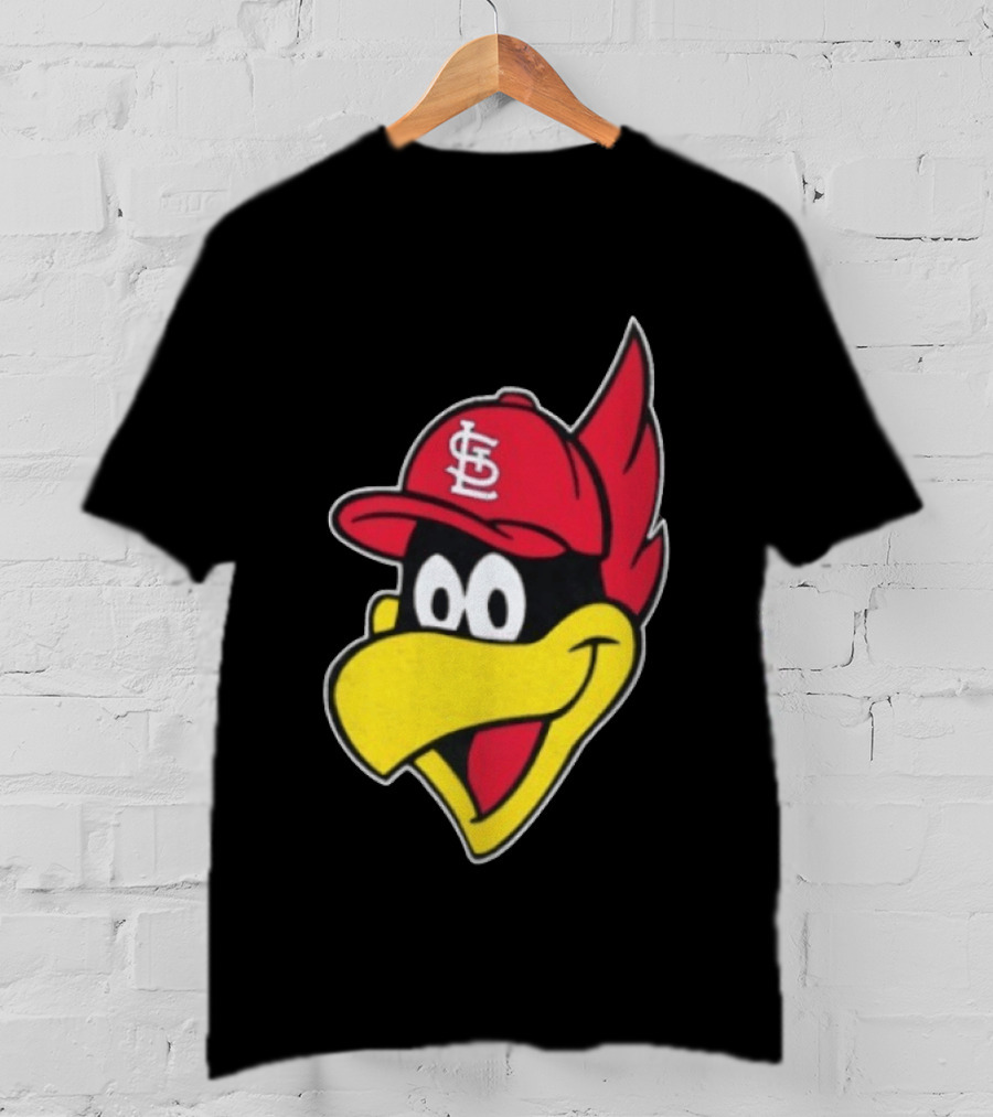 St. Louis Cardinals Fredbird Mascot Facecap Baseball T-Shirt