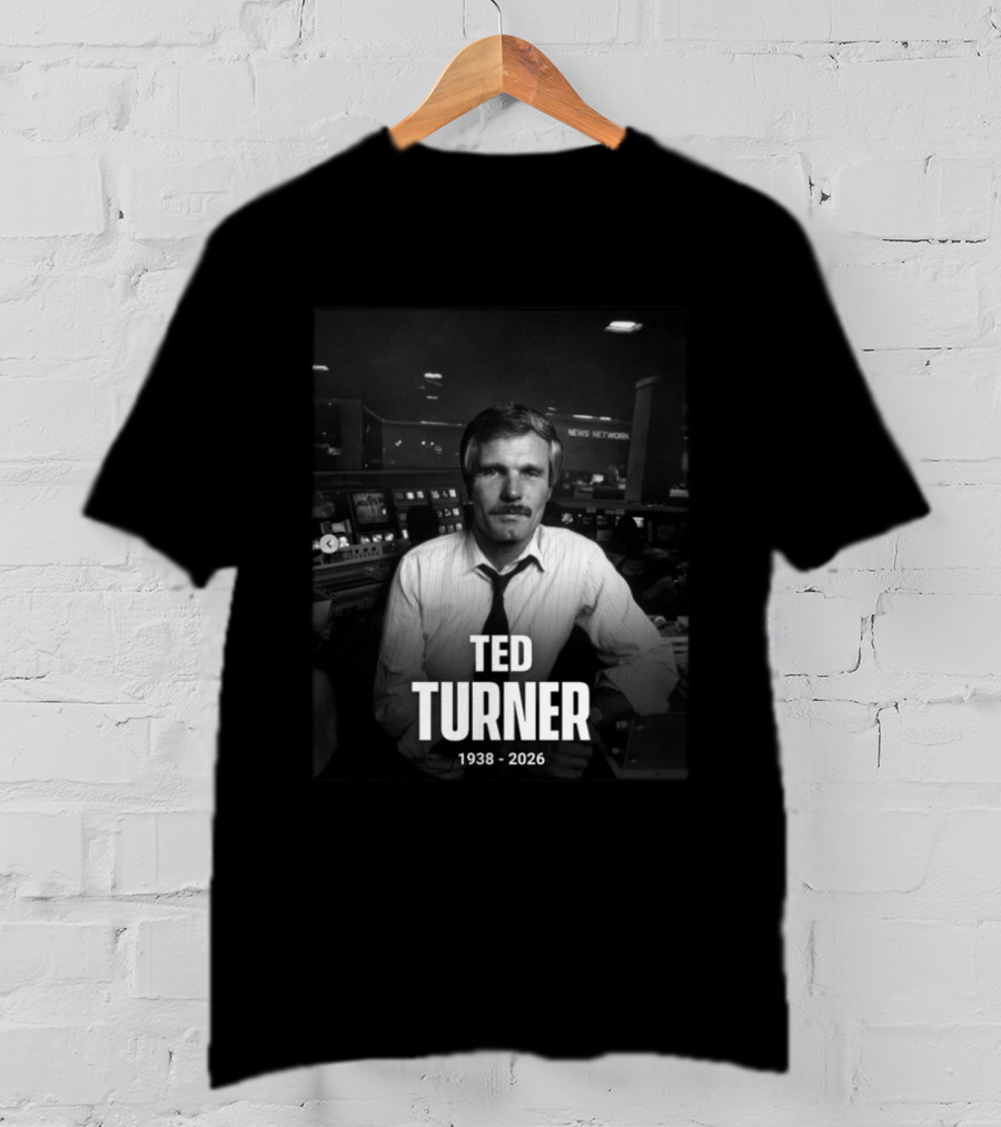 Ted Turner CNN News Network 1938 2026 Remembrance T-Shirt