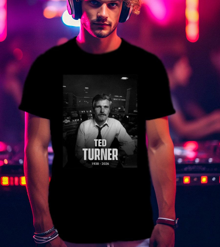 Ted Turner CNN News Network 1938 2026 Remembrance T-Shirt