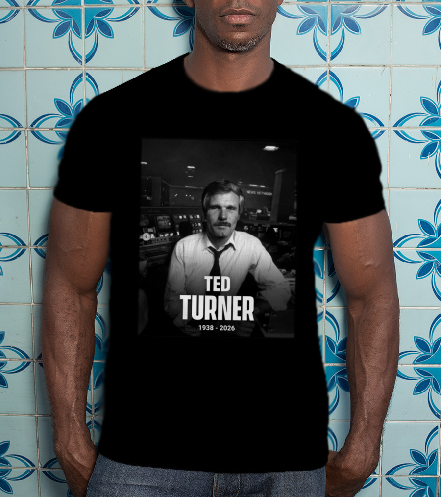 Ted Turner CNN News Network 1938 2026 Remembrance T-Shirt