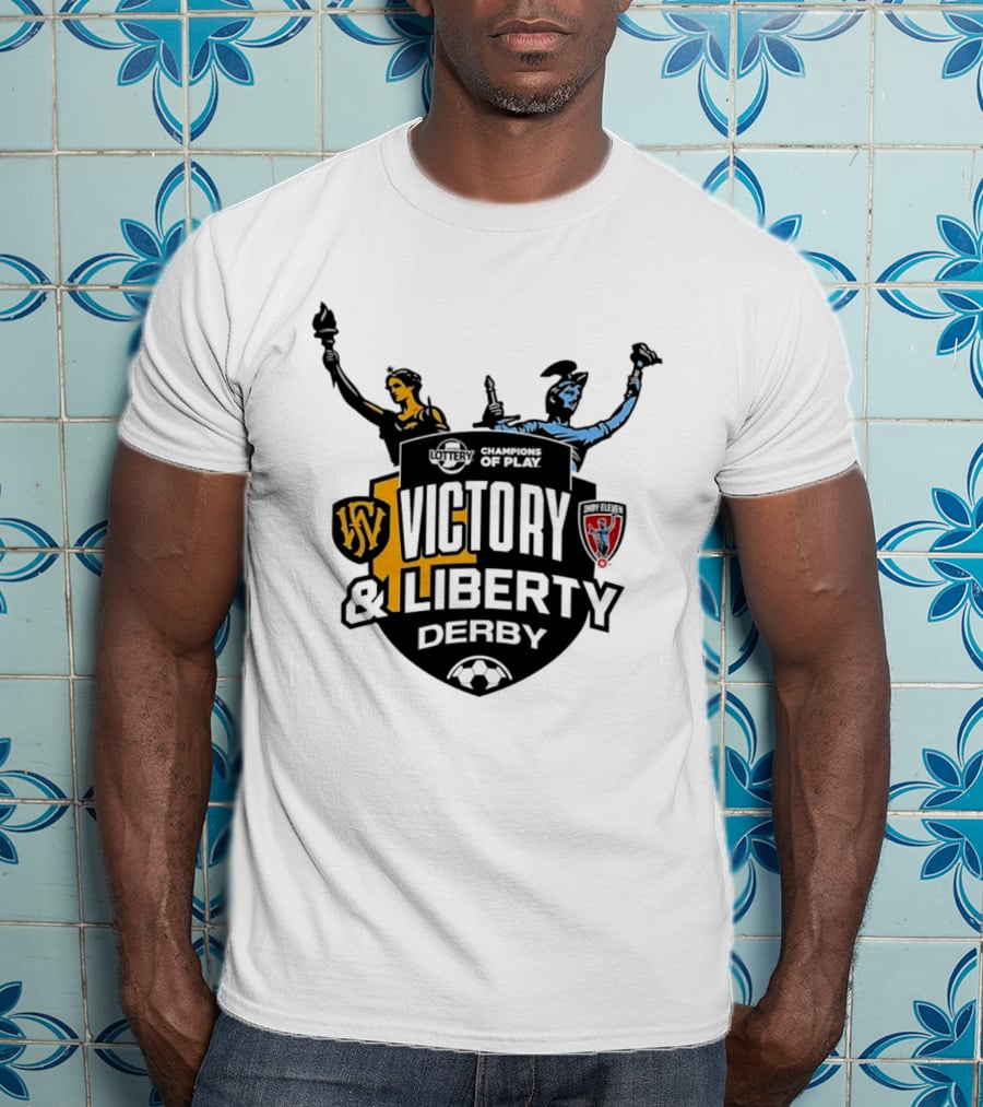 Victory And Liberty Derby Fort Wayne FC Indy Eleven Champions Of Play T-Shirt
