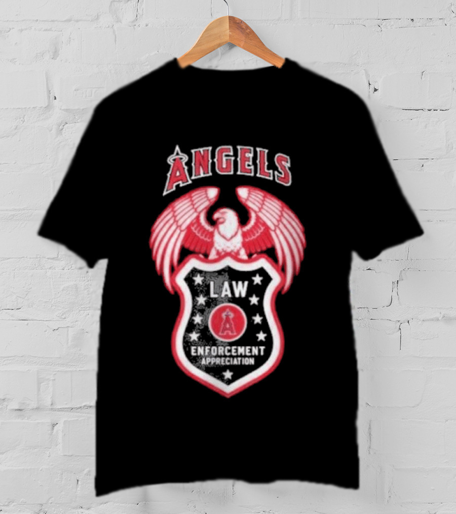 Angels Law Enforcement Appreciation 2026 Eagle Shield T-Shirt