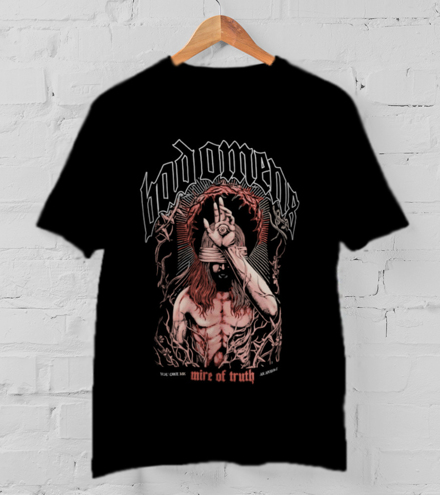 Bad Omens Mire Of Truth You Owe Me Blindfolded Figure T-Shirt