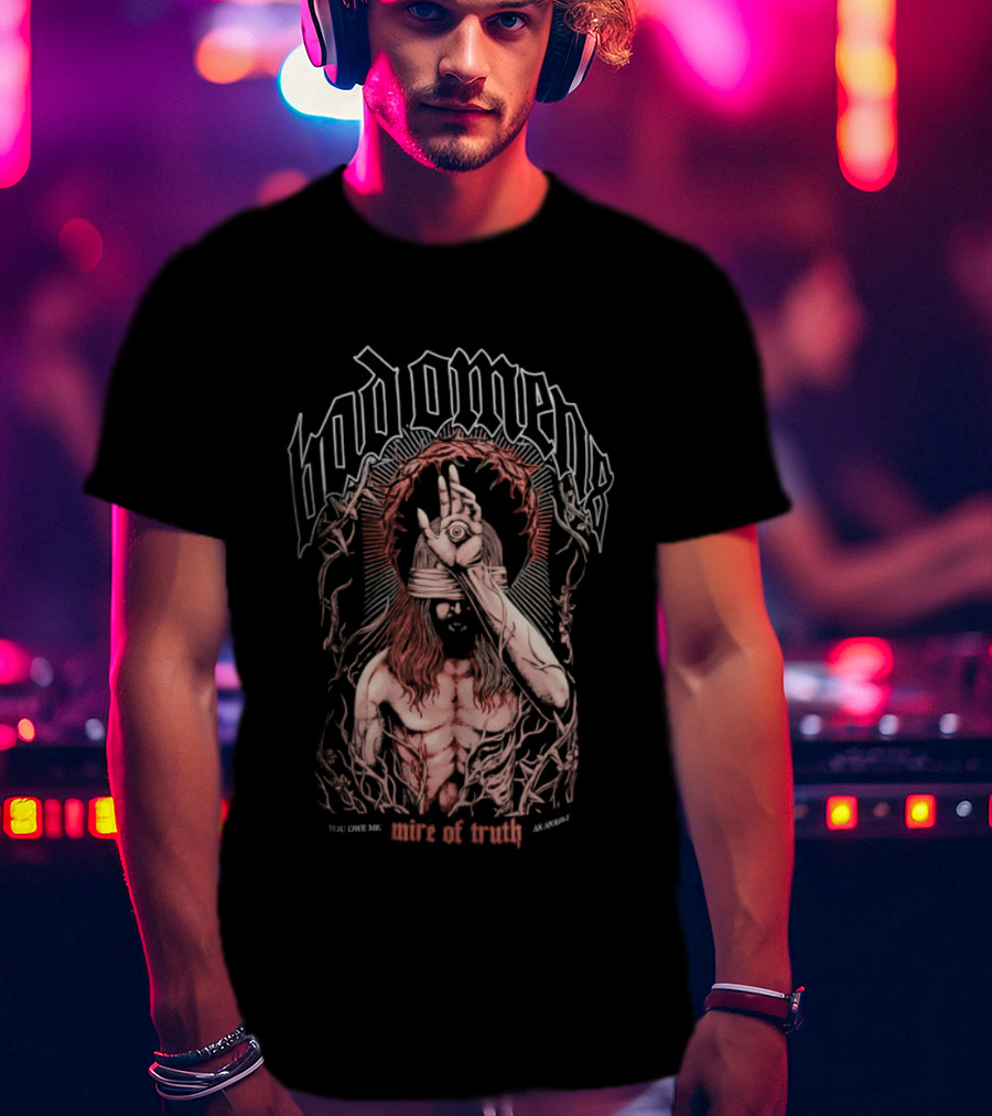 Bad Omens Mire Of Truth You Owe Me Blindfolded Figure T-Shirt