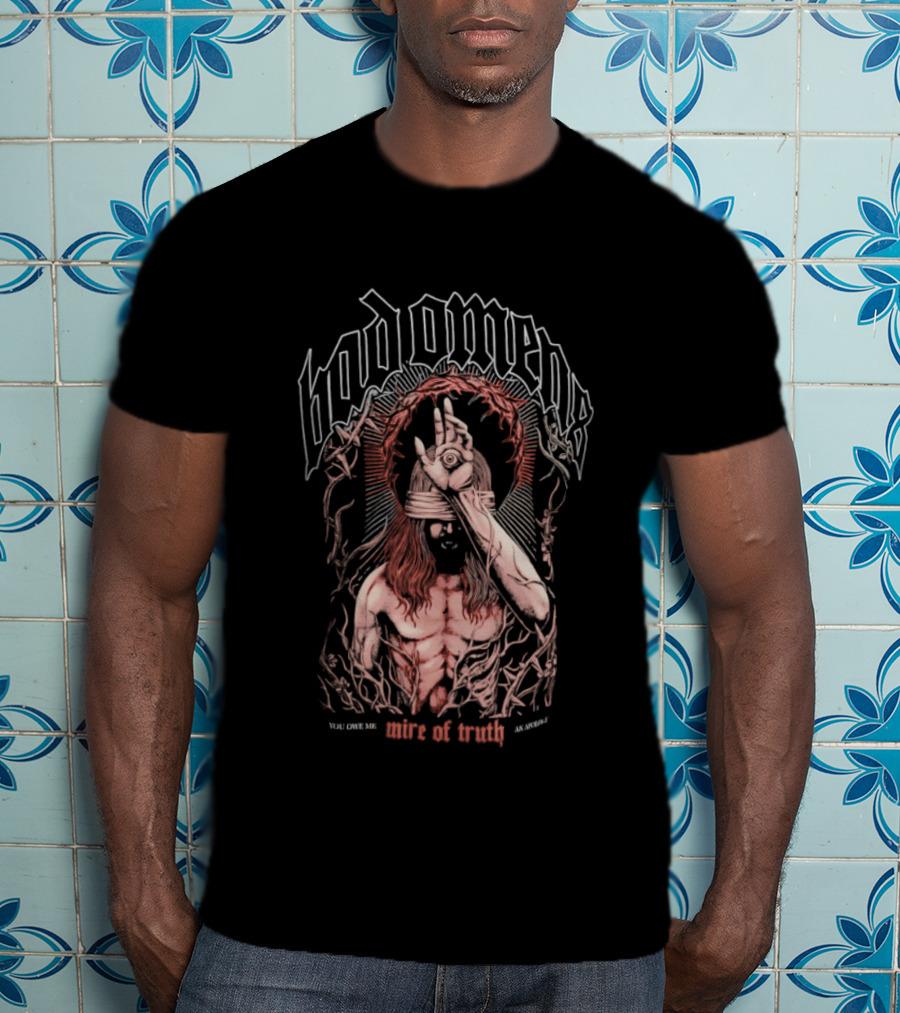 Bad Omens Mire Of Truth You Owe Me Blindfolded Figure T-Shirt