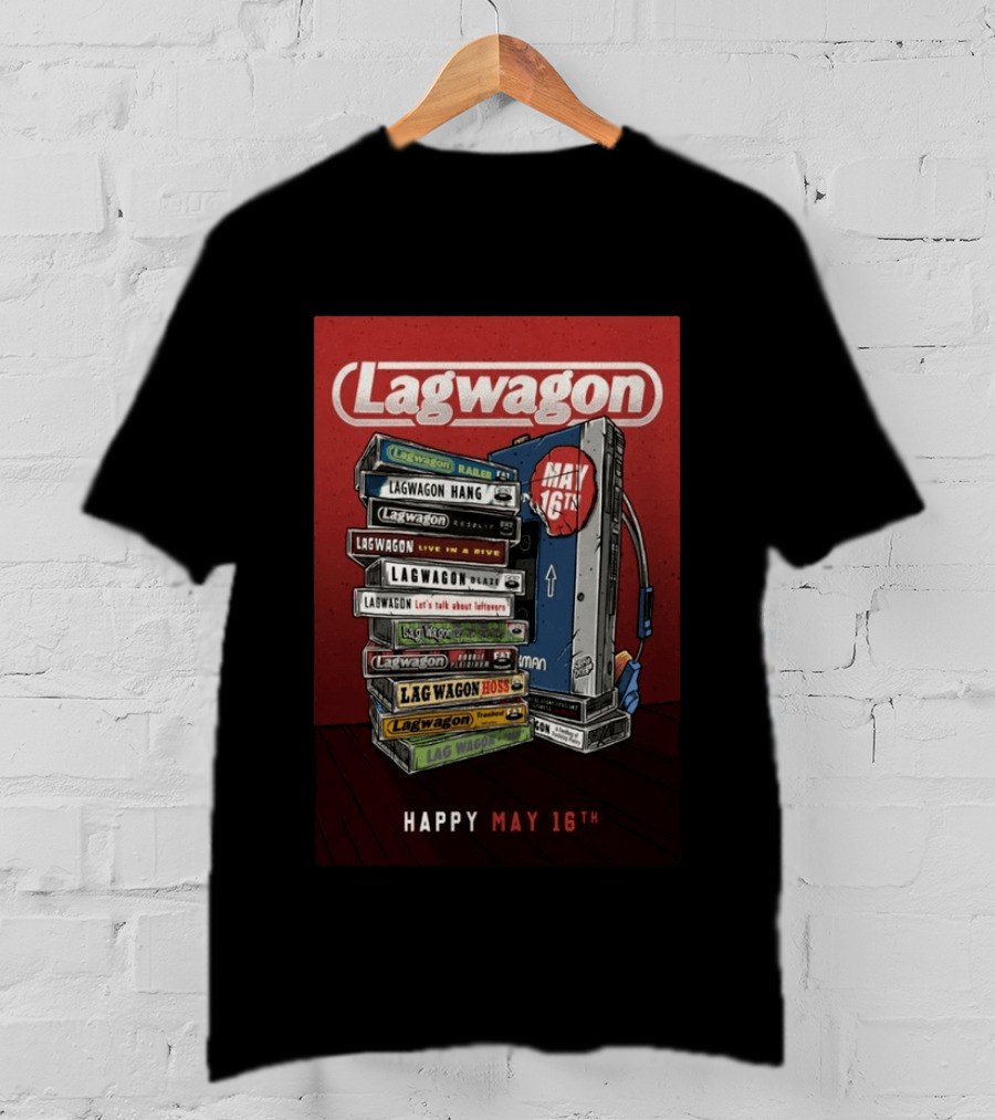 Lagwagon Happy May 16th Fat Wreck Chords 35 Years Celebration San Francisco 2026 T-Shirt