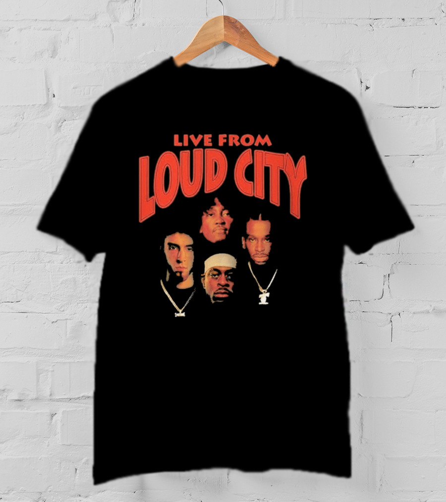 Live From Loud City Hip Hop Legends Faces And Chains T-Shirt