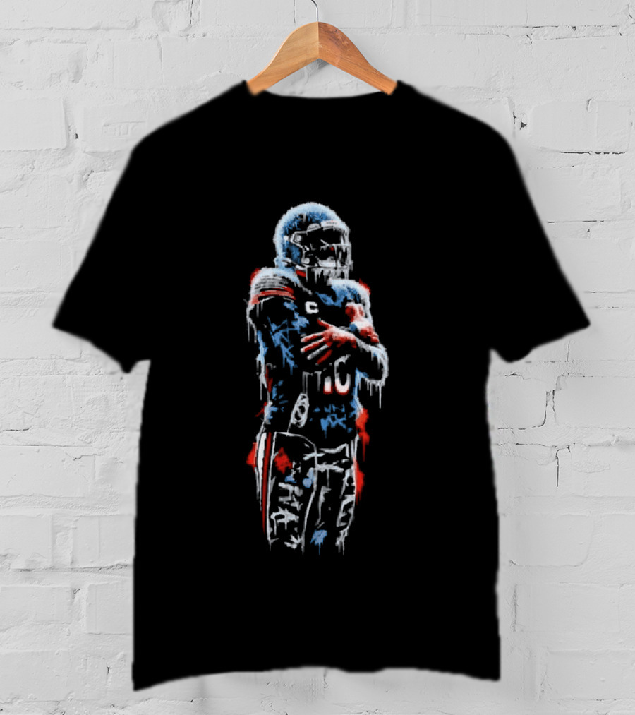Caleb Williams Chicago Bears Number 13 Icy Frozen Effect T-Shirt