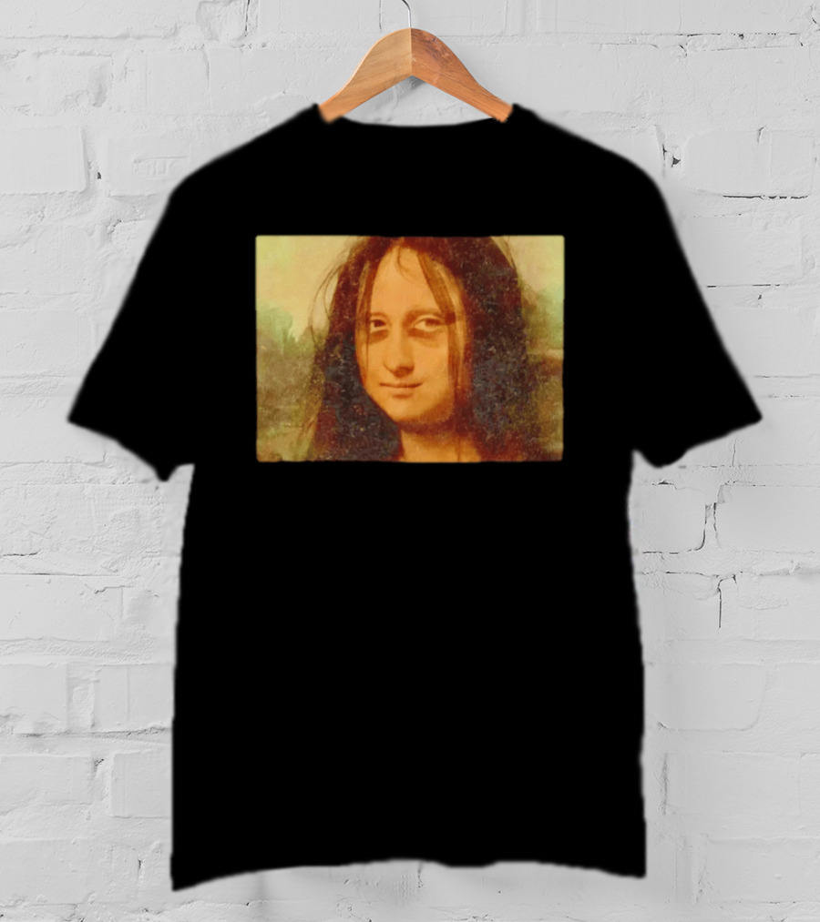 Mona Lisa Messy Hair Meme Remake T-Shirt
