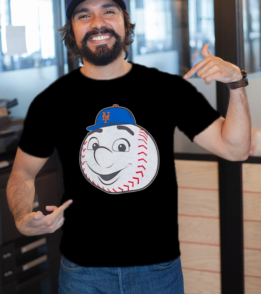 New York Mets Mr. Met Big Face Baseball 2026 T-Shirt
