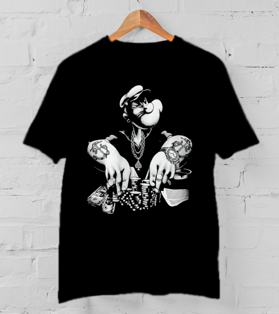 Original Jackson Popeyes Poker Pimp Playing Cards T-Shirt