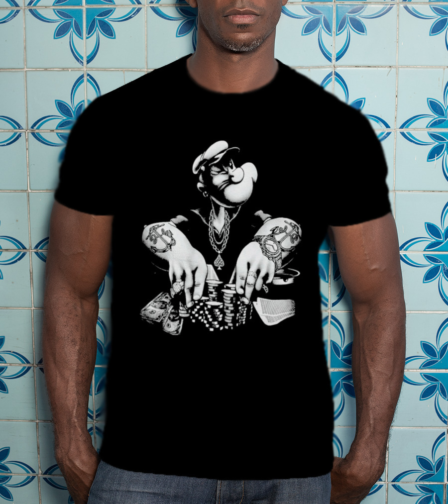 Original Jackson Popeyes Poker Pimp Playing Cards T-Shirt