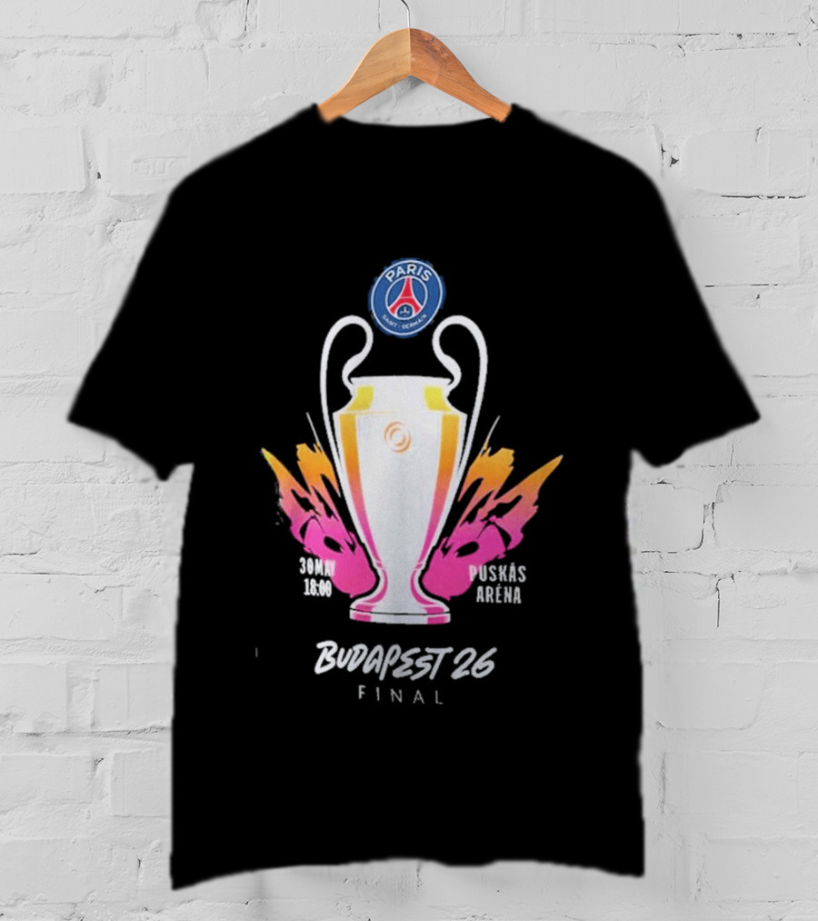 PSG Budapest 26 Final Champion's Trophy Paris Arena T-Shirt