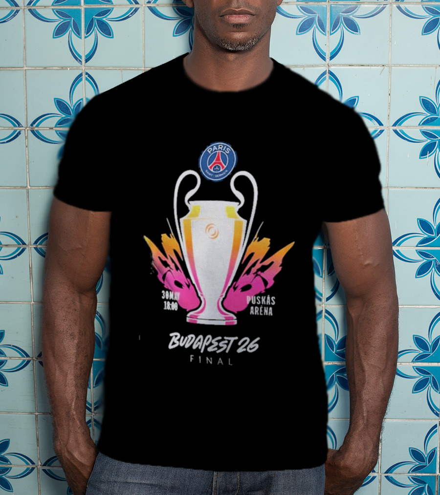PSG Budapest 26 Final Champion's Trophy Paris Arena T-Shirt