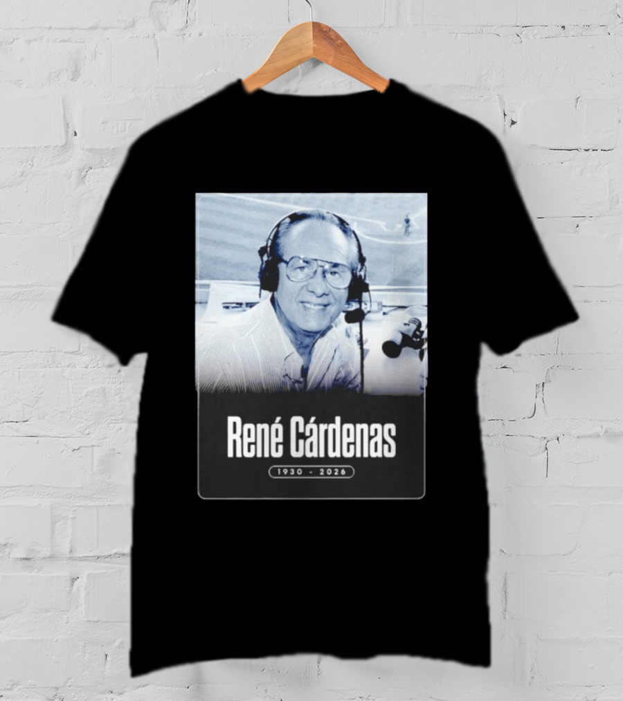 Rene Cardenas 1930 2026 Celebrating Legacy In Broadcasting T-Shirt
