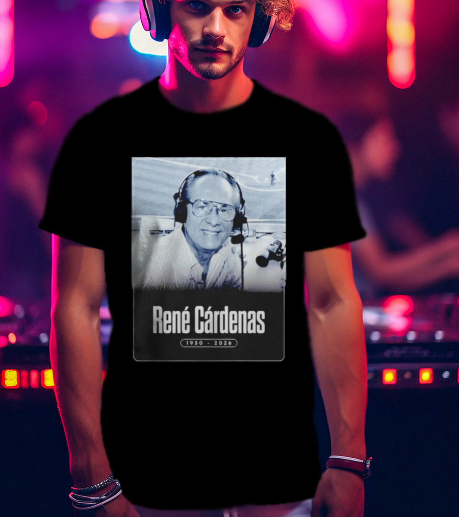 Rene Cardenas 1930 2026 Celebrating Legacy In Broadcasting T-Shirt