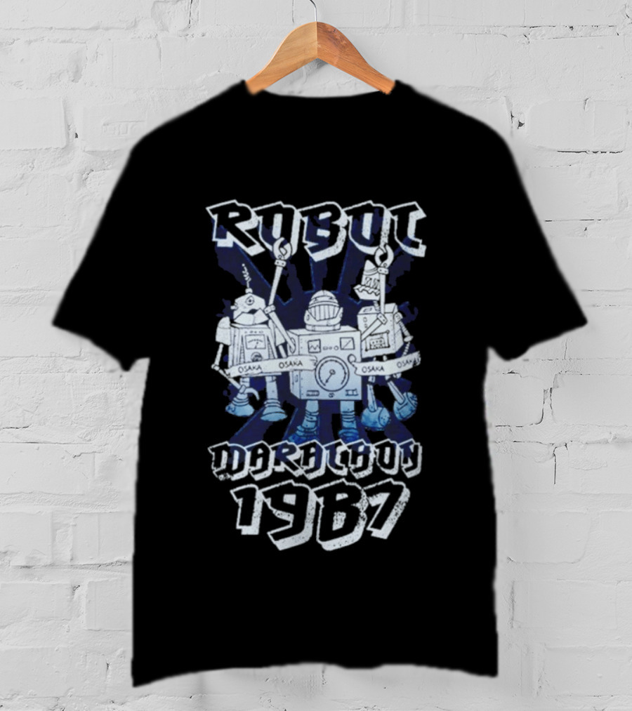 Robot Osaka Marathon 1987 Racing Bots T-Shirt