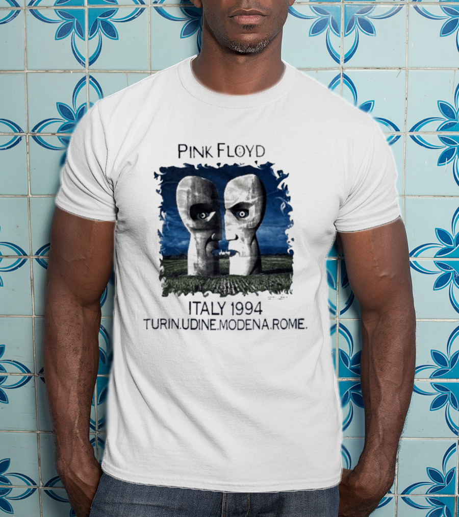 Pink Floyd Italy 1994 Turin Udine Modena Rome Faces T-Shirt