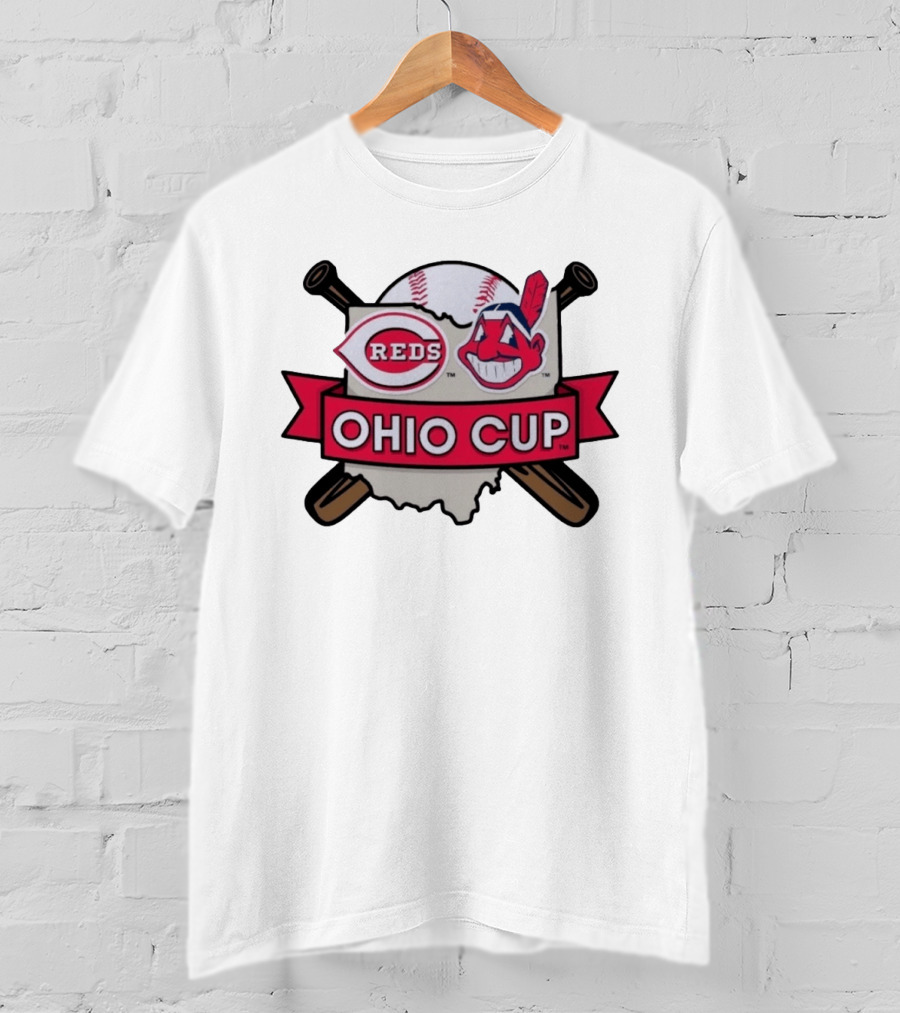 Cincinnati Reds Cleveland Guardians Ohio Cup 2026 MLB Baseball Showdown T-Shirt