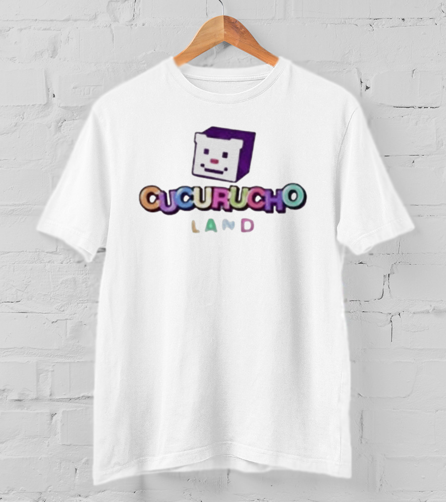 QSMP Cucurucho Land Colorful Cube Face Black T-Shirt