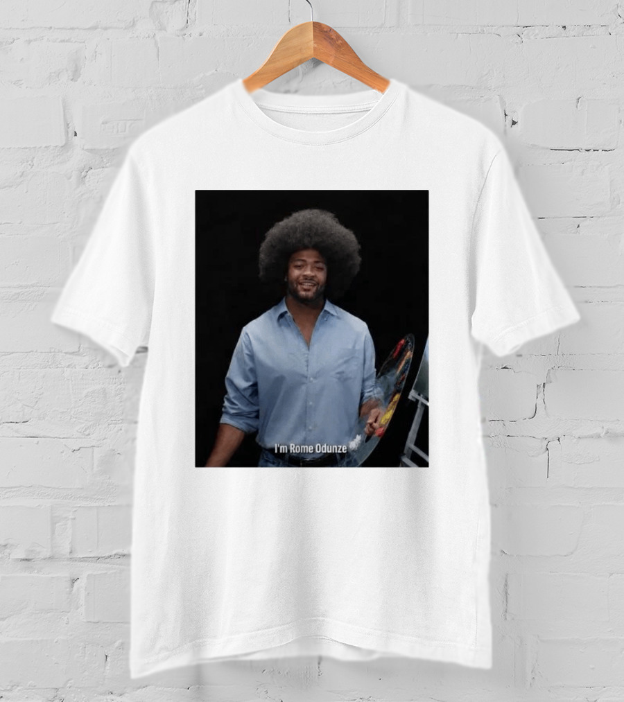 I'm Rome Odunze With Bob Ross Style Transformation T-Shirt
