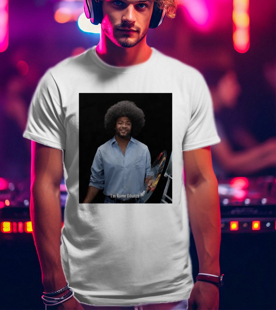 I'm Rome Odunze With Bob Ross Style Transformation T-Shirt