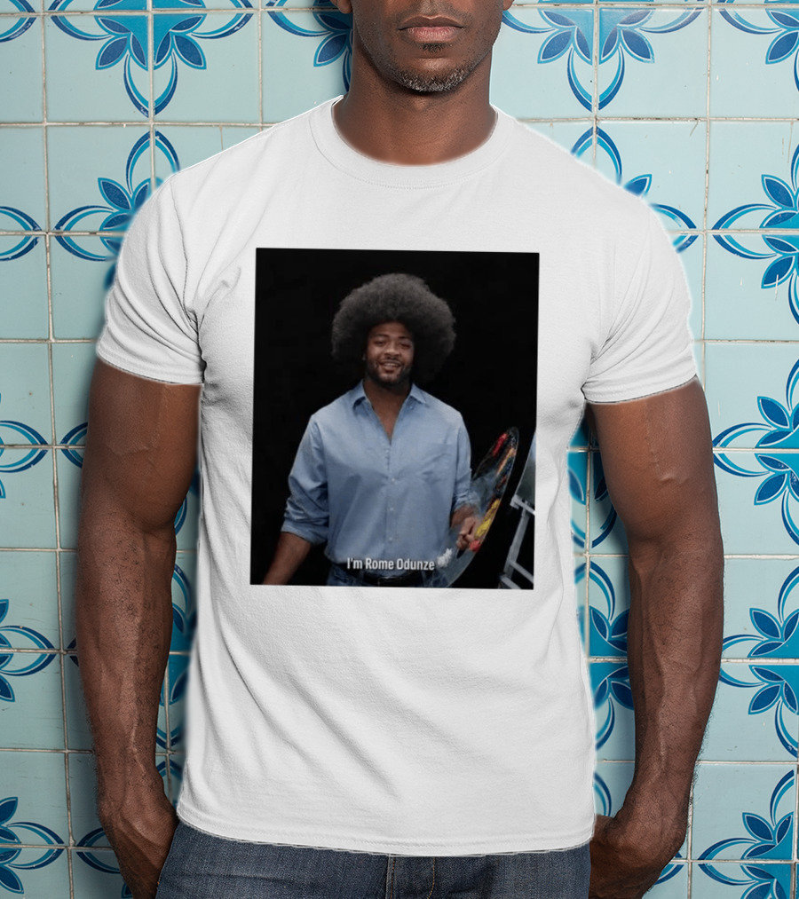 I'm Rome Odunze With Bob Ross Style Transformation T-Shirt