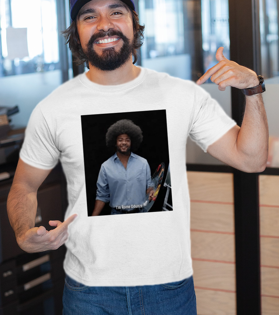 I'm Rome Odunze With Bob Ross Style Transformation T-Shirt