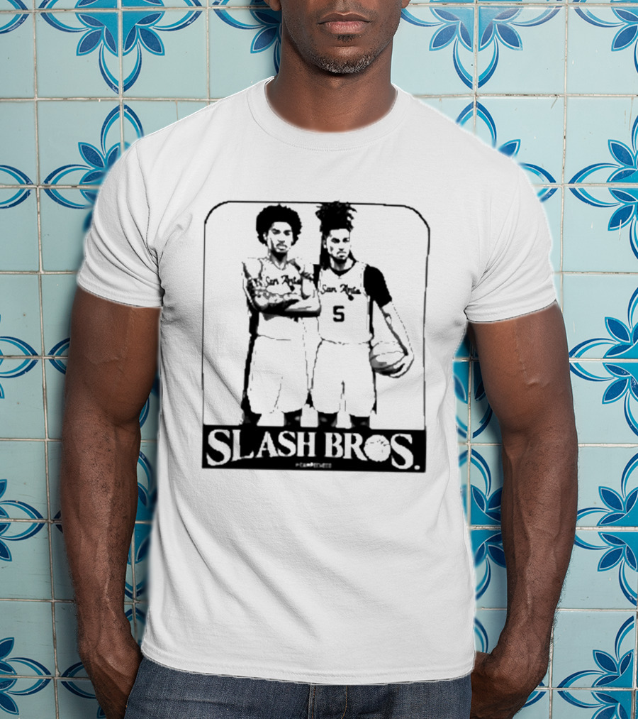San Antonio Spurs Slash Bros Basketball Players T-Shirt