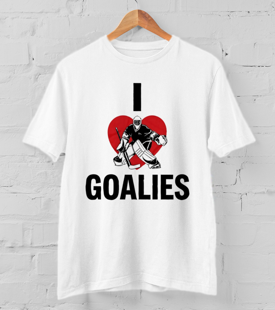 Dan Vladar Ice Hockey I Love Goalies Philadelphia Flyers T-Shirt