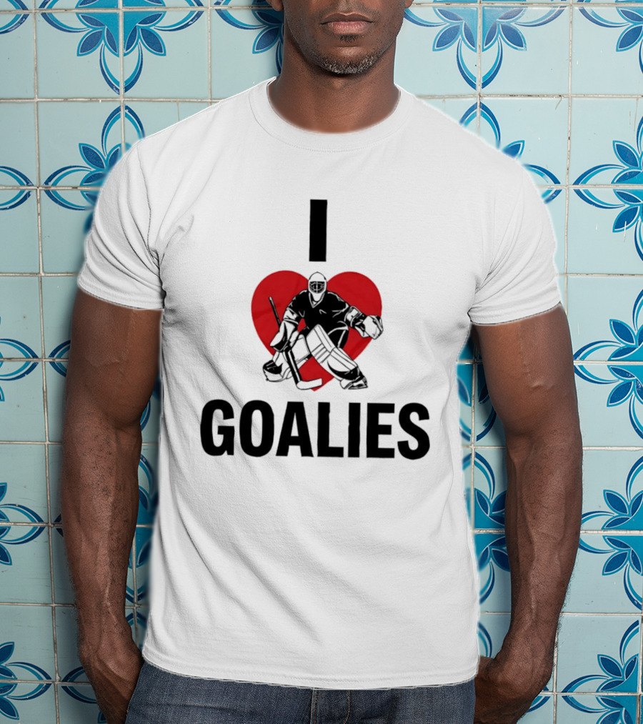 Dan Vladar Ice Hockey I Love Goalies Philadelphia Flyers T-Shirt