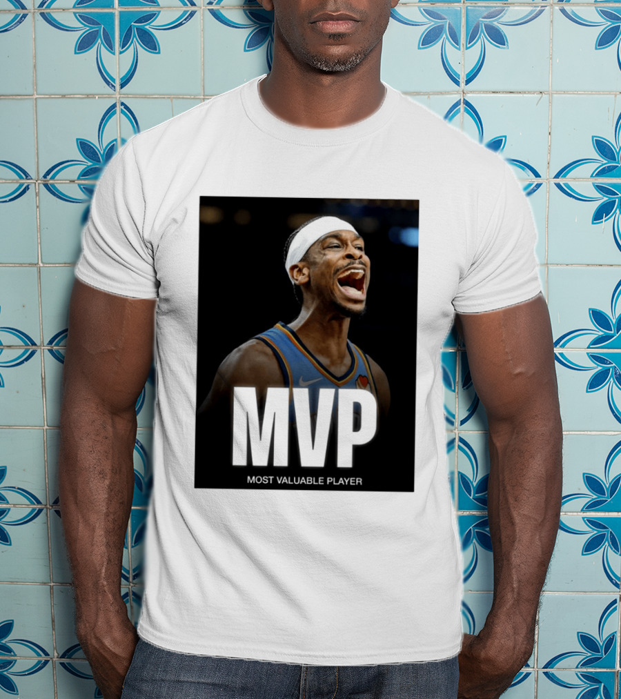Shai Gilgeous Alexander MVP Most Valuable Player OKC Thunder Celebration T-Shirt
