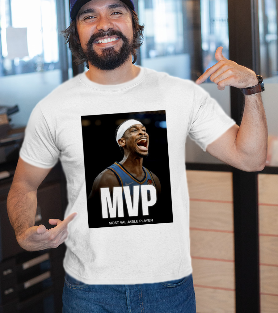 Shai Gilgeous Alexander MVP Most Valuable Player OKC Thunder Celebration T-Shirt