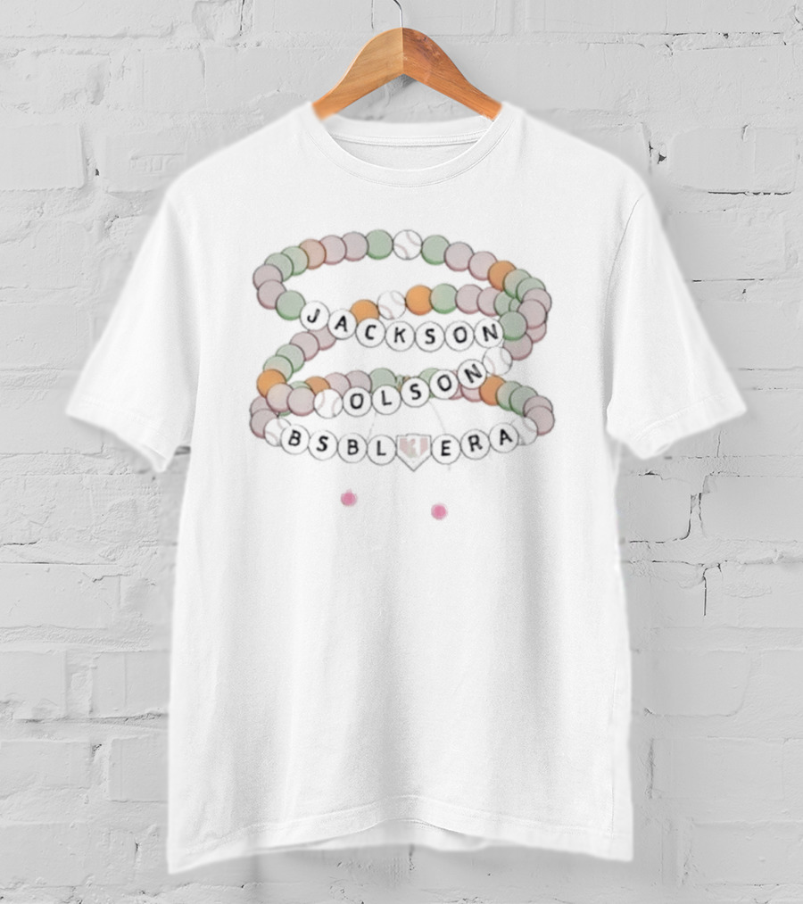 Jackson Olson Baseball Era Beaded Bracelet T-Shirt