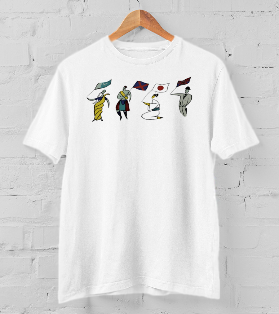 Kazimir Malevich Joan Miro United People Benetton Flag Figures Art Mix T-Shirt
