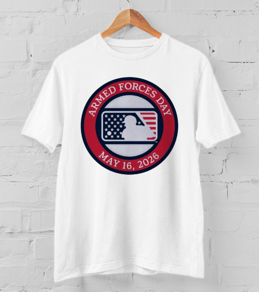 MLB Armed Forces Day May 16 2026 Stars And Stripes Circle T-Shirt