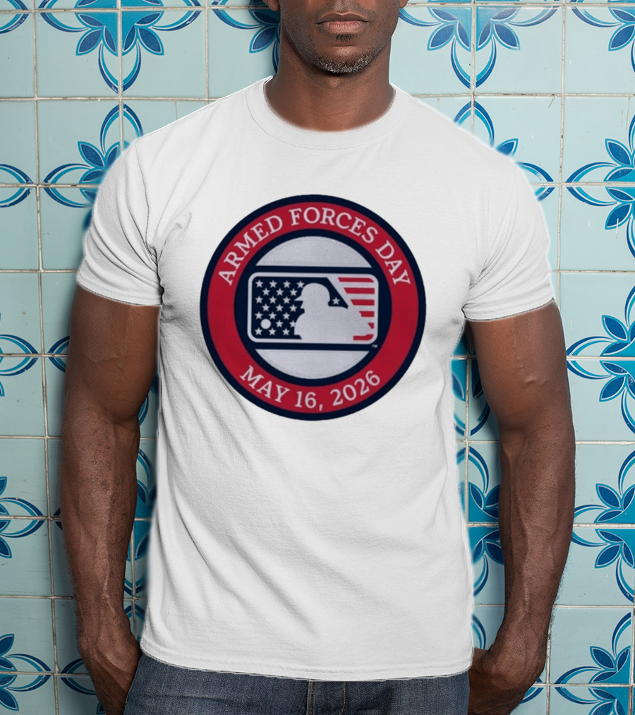 MLB Armed Forces Day May 16 2026 Stars And Stripes Circle T-Shirt