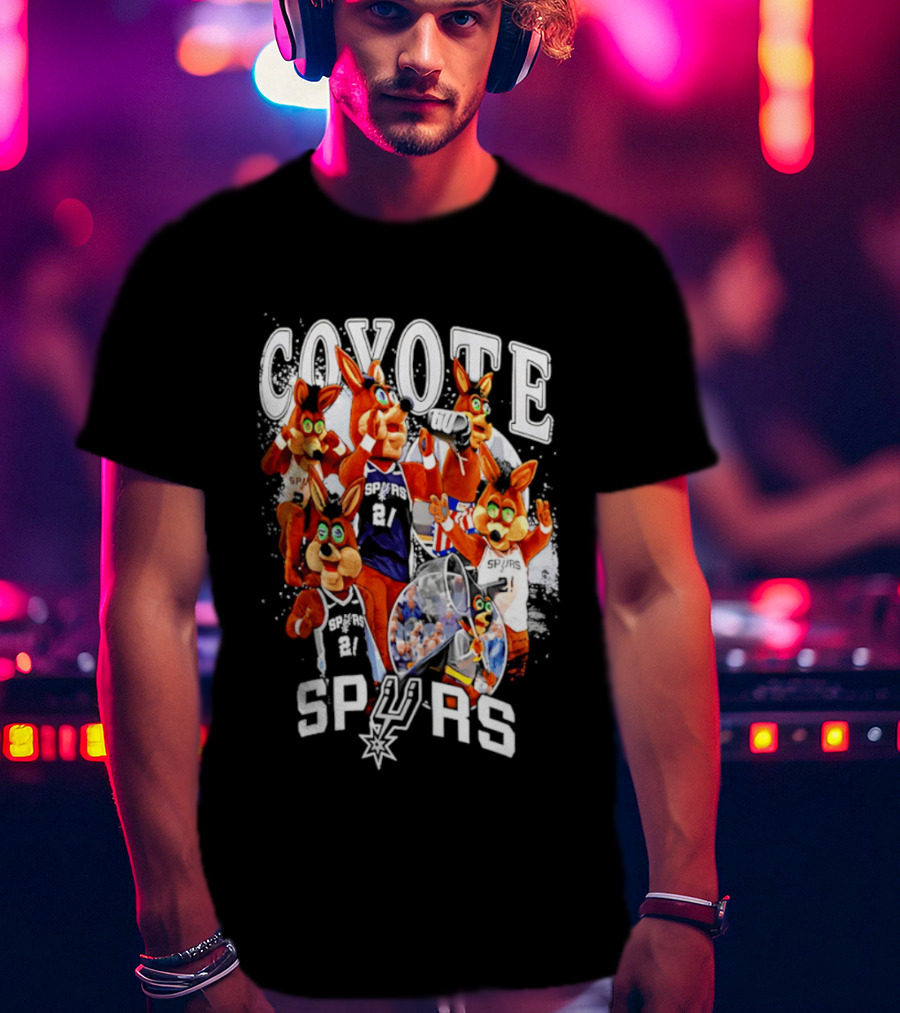 San Antonio Spurs Coyote Basketball Icons Spurs T-Shirt