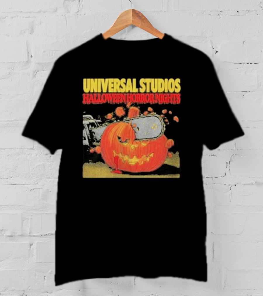 Universal Studios Halloween Horror Nights Pumpkin Chainsaw T-Shirt