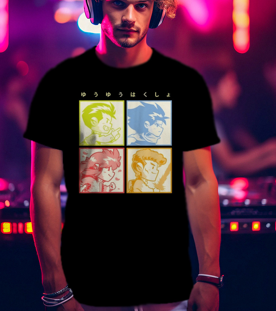 YuYu Hakusho Anime Characters Japanese Manga Series T-Shirt