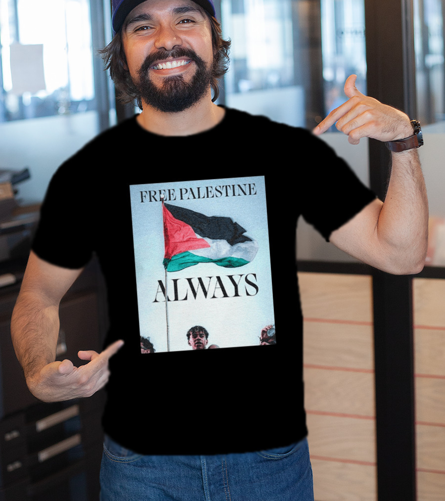 Barcelona FC Lamine Yamal Free Palestine Always Flag T-Shirt