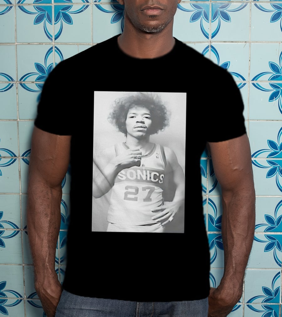 Jimi Hendrix Seattle Sonics Jersey 27 T-Shirt