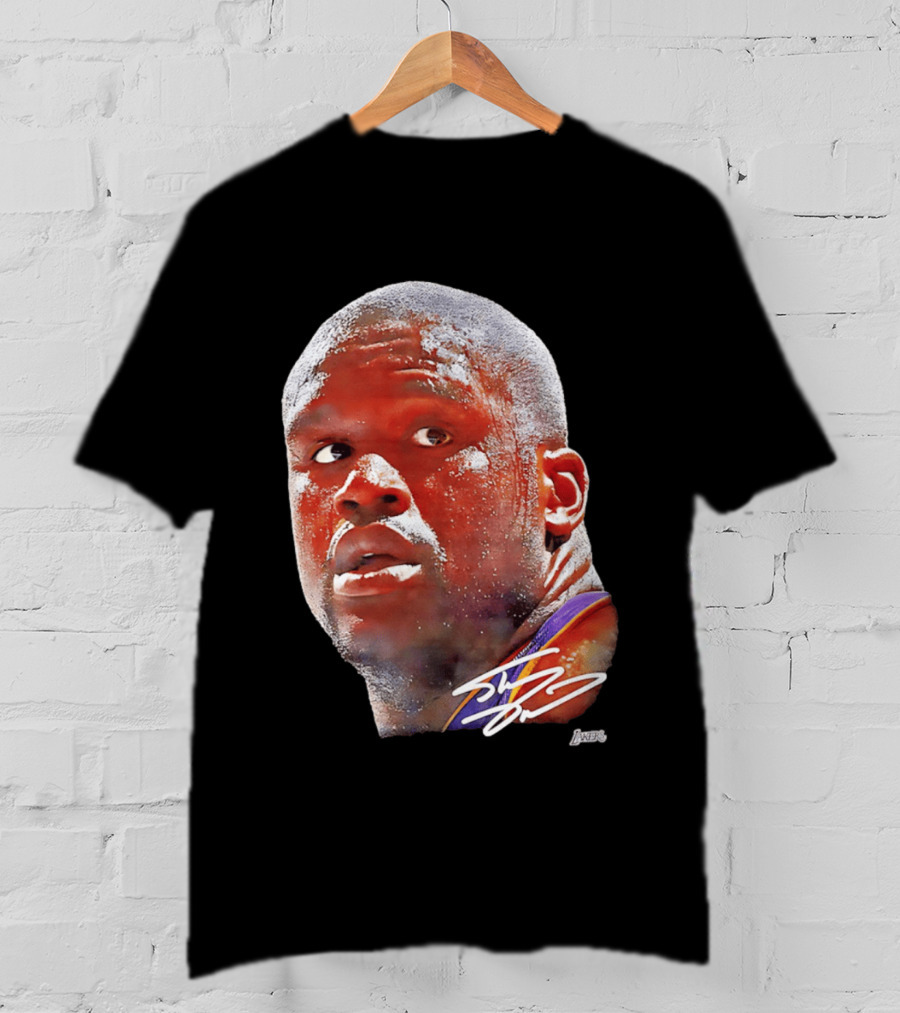 Los Angeles Lakers Shaquille O'Neal Signature Big Face Legends T-Shirt