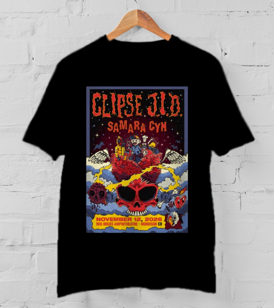 Clipse J.I.D Samara Cyn Red Rocks Amphitheatre Morrison CO November 12 2026 T-Shirt