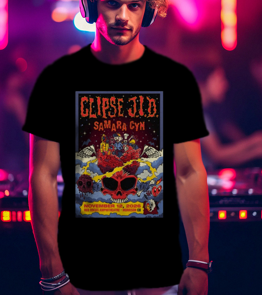 Clipse J.I.D Samara Cyn Red Rocks Amphitheatre Morrison CO November 12 2026 T-Shirt
