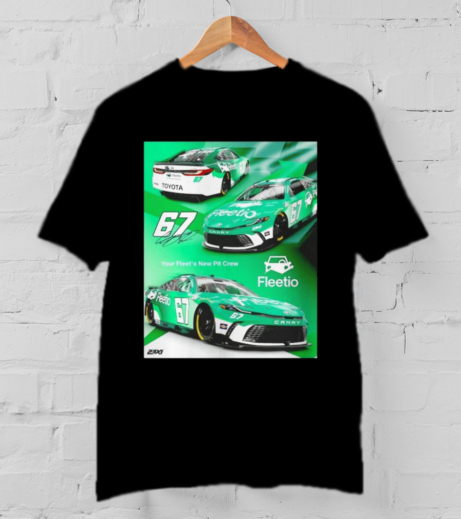 Corey Heim 23XI Racing Toyota Camry XSE Fleetio NASCAR 67 T-Shirt