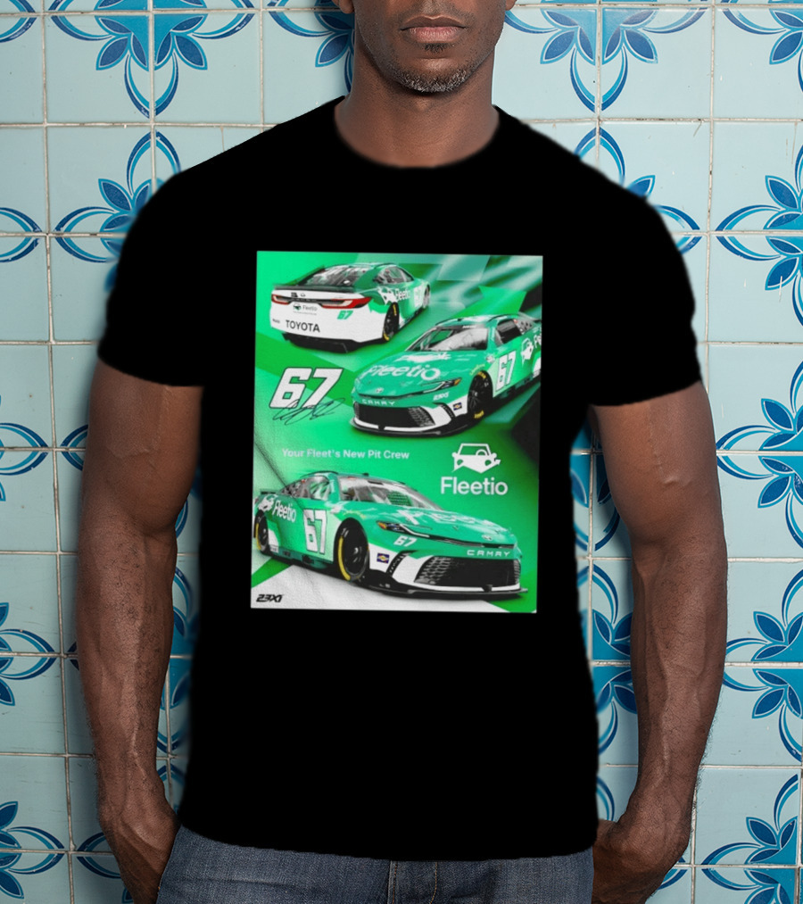 Corey Heim 23XI Racing Toyota Camry XSE Fleetio NASCAR 67 T-Shirt