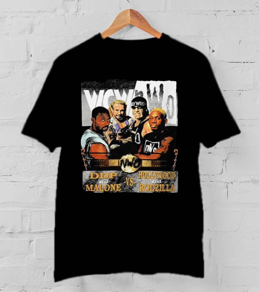 WCW NWo DDP And Malone Vs Hollywood And Rodzilla 90s Wrestling T-Shirt